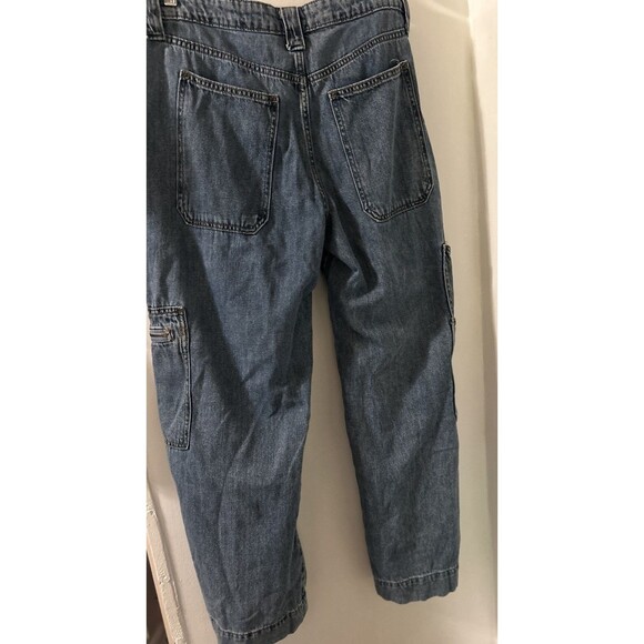 Wild Fable Women’s Mid Rise Wide Leg Cargo Jeans Size 10/R - Picture 2 of 9
